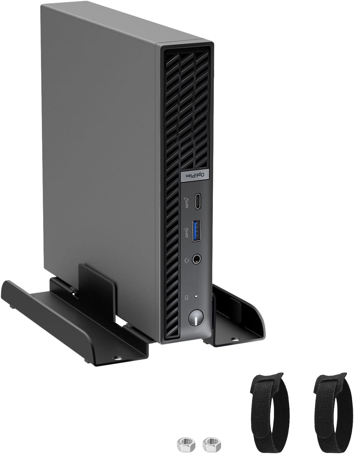 Universal Mini PC Desk Stand for Dell HP Lenovo Adjustable Vertical Desk Stand for Dell OptiPlex MFF 7050 7060 Lenovo ThinkCentre M910Q M700 HP EliteDesk 800 Mini PC Desk Mount Holder