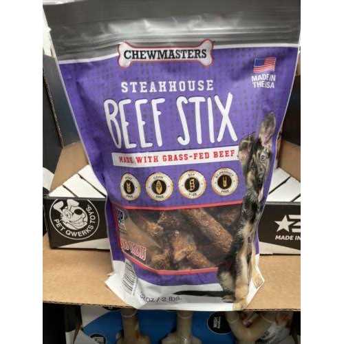 Chewmasters Steakhouse Beef Stix Dog Treats - Pet Supplies online store