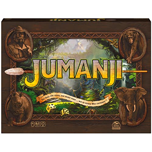 Spin Master Games - Jumanji - The Action-Packed Family Game for 2-4 Brave Adventurers Aged 8 and up - Cooperative Adventure Game with Exciting Challenges