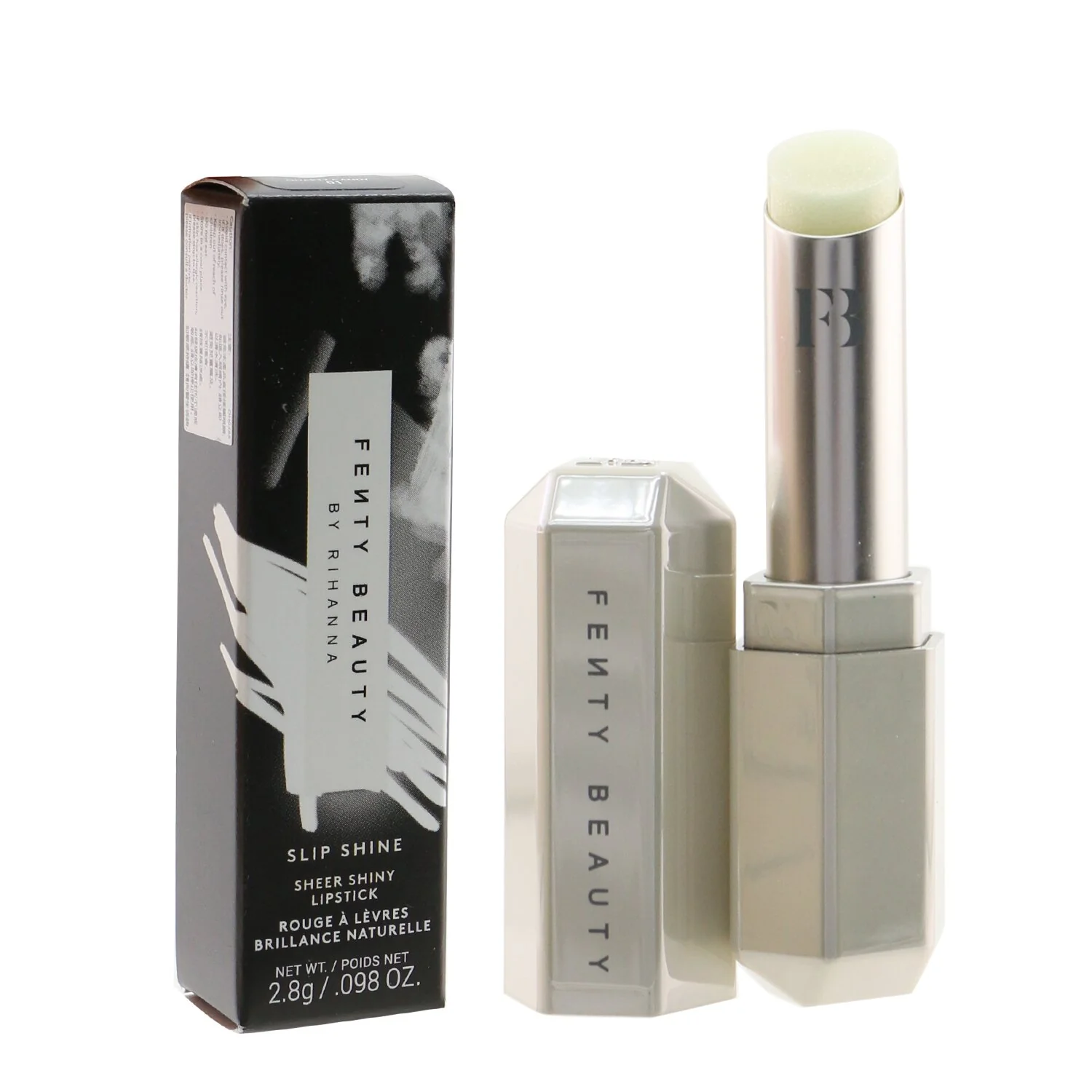 Fenty Beauty by Rihanna Slip Shine Sheer Shiny Lipstick - # 08 Cookies & Cocoa (Cocoa Berry)  2.8g/0.098oz