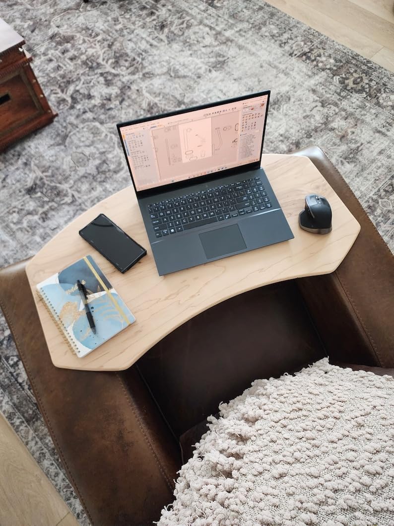 Lapboard, Lapdesk, Wooden Lap Table, Laptop Desk, Work from Home (The BK 32 x 18 x 1/2 inches)