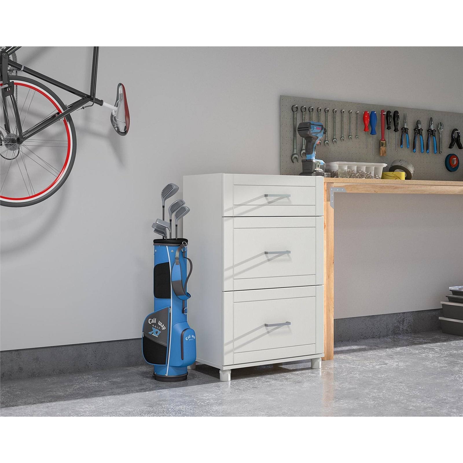 Avenue Greene Coyle 24 inch 3 Drawer Base Cabinet - White DO69996