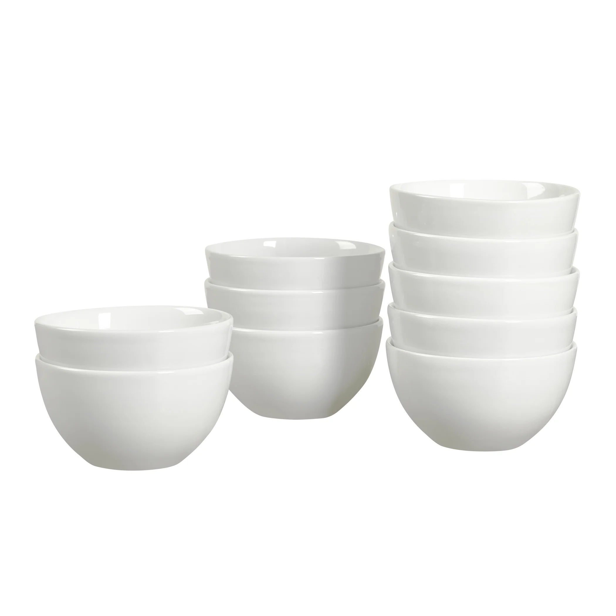 Tabletops Gallery 10 Pack White Ceramic 5.5