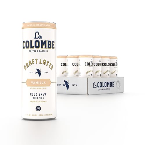 La Colombe Coffee, Mocha Draft Latte, 11 fl oz Cans (Pack of 12), Coffeehouse Quality Cold Brew, Specialty Grade Coffee Beans, Ready-to-Drink On-the-Go