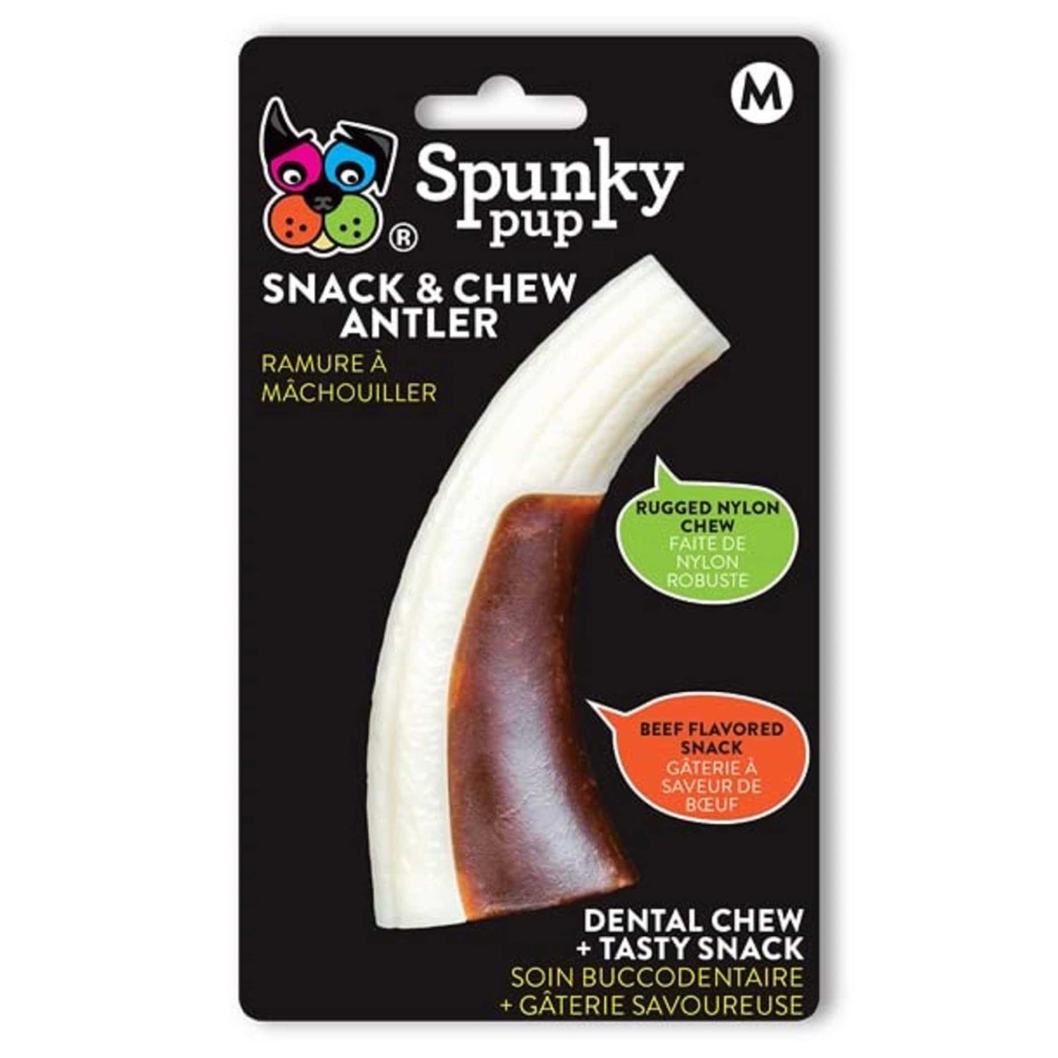 Spunky Pup Snack & Chew Antler - Pet Supplies online store
