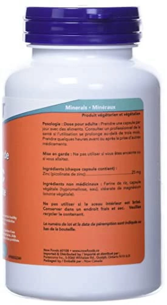 NOW Zinc Picolinate 25mg