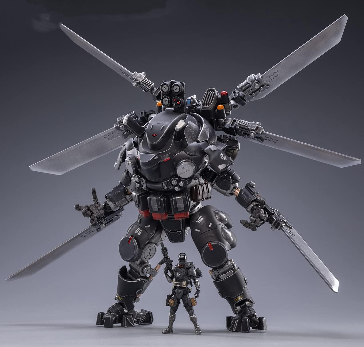HiPlay JoyToy 1/25 Science-Fiction Robot Mecha Action Figures Full Set-Dark Source Series-Iron Wrecker 02 Tactical Mecha