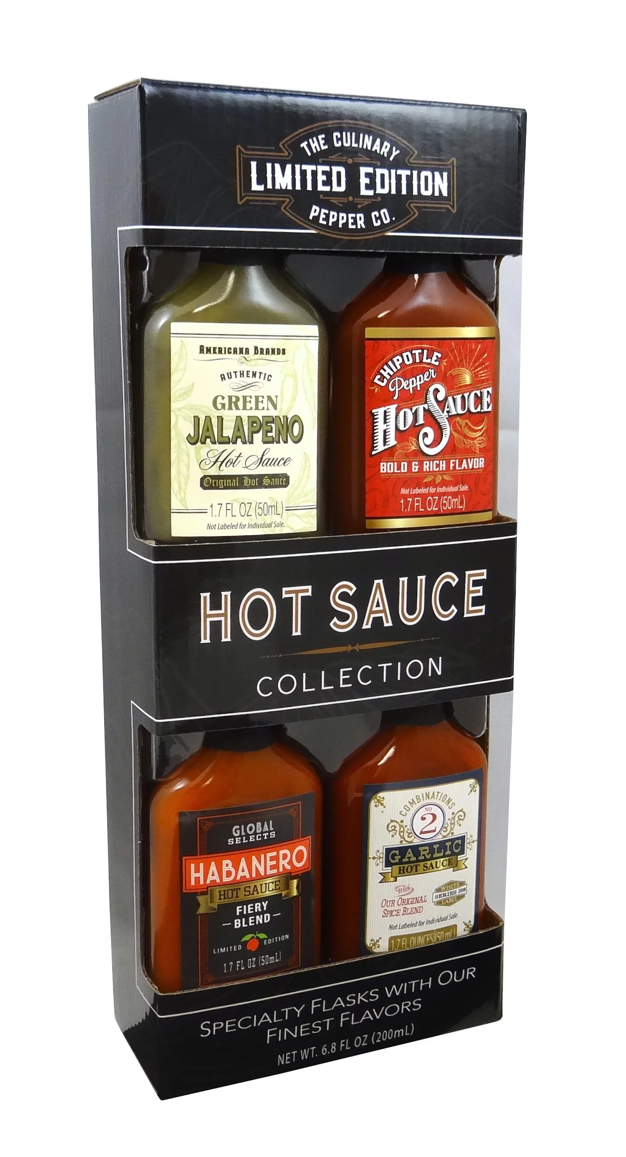 The Culinary Pepper Co. Limited Edition 4 Pack Hot Sauce Gift Set, 6.8 fl oz, 1 ct