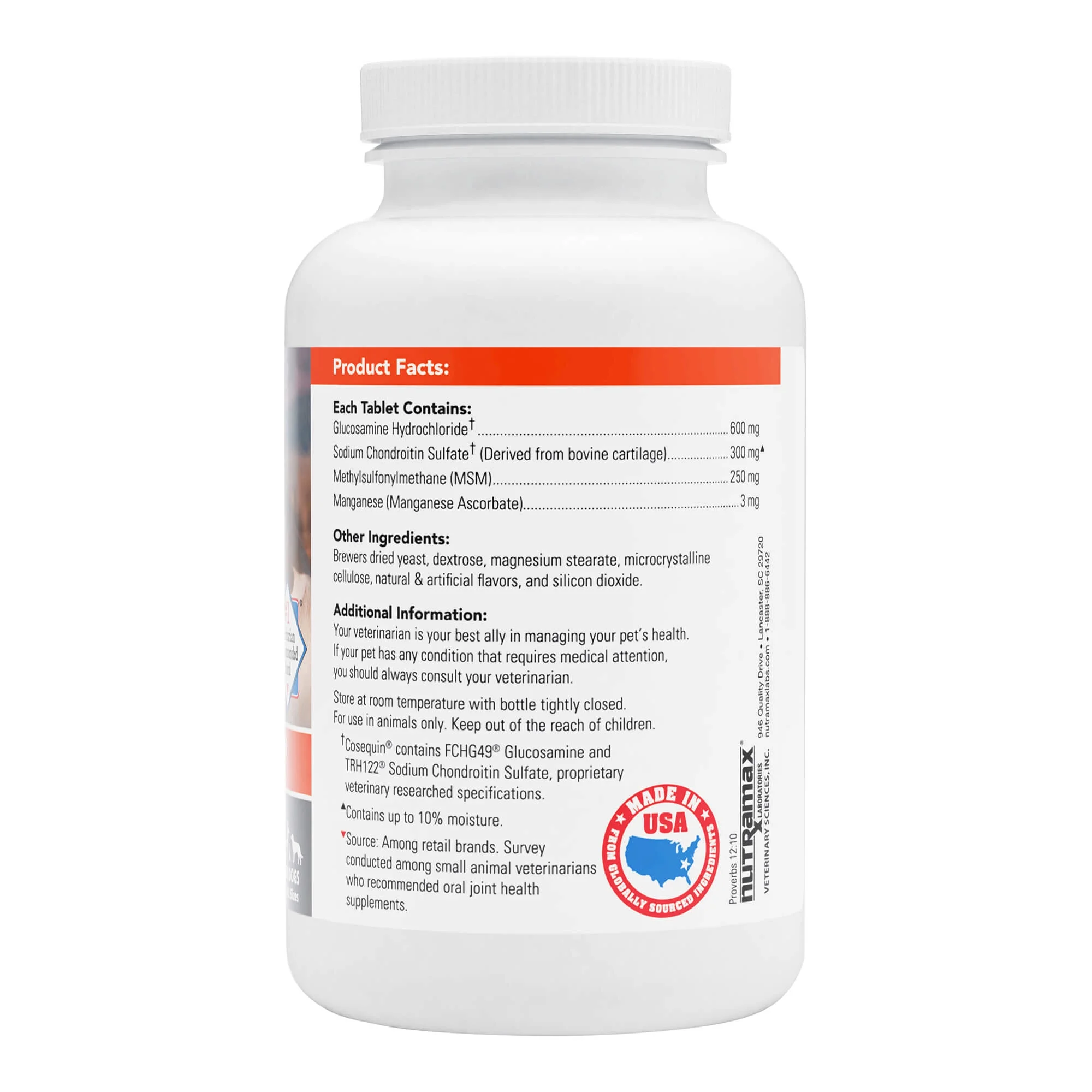 Cosequin DS Plus MSM for Dogs, 132 Chew Tablets, 2 Pack