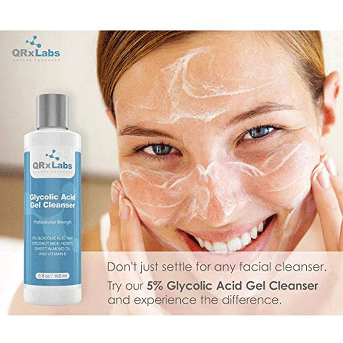 QRxLabs Glycolic Acid Gel Cleanser 180ml