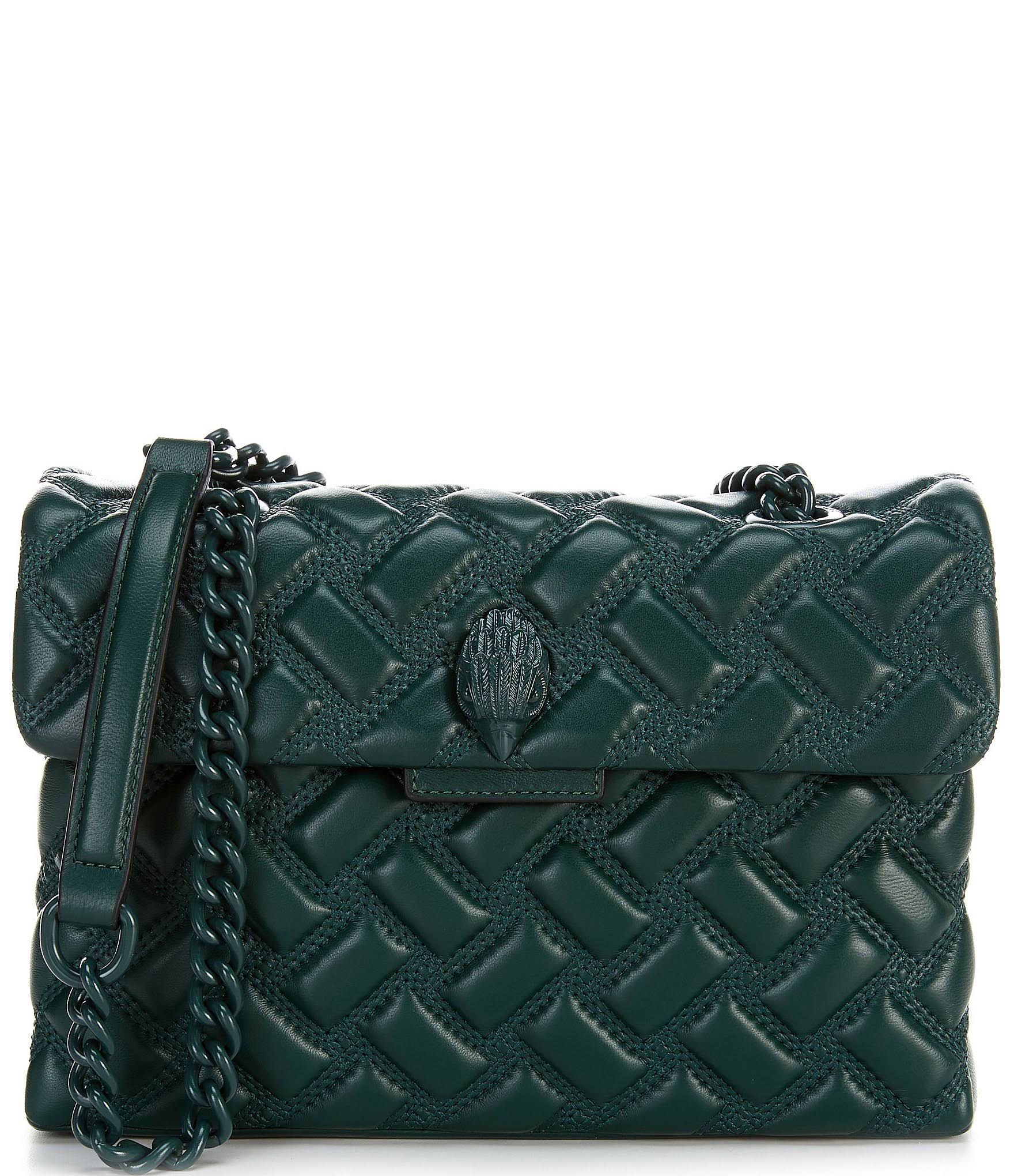 Kurt Geiger London Drench Large Quilted Shoulder Bag - Dark Green