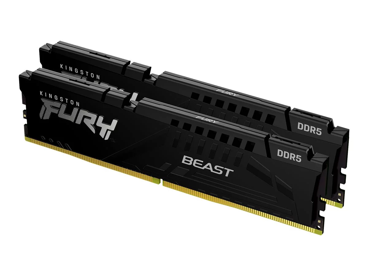 Kingston FURY Beast - DDR5 - kit - 64 GB: 2 x 32 GB - DIMM 288-pin - 5600 MHz / PC5-44800 - CL36 - 1.25 V - unbuffered - on-die ECC