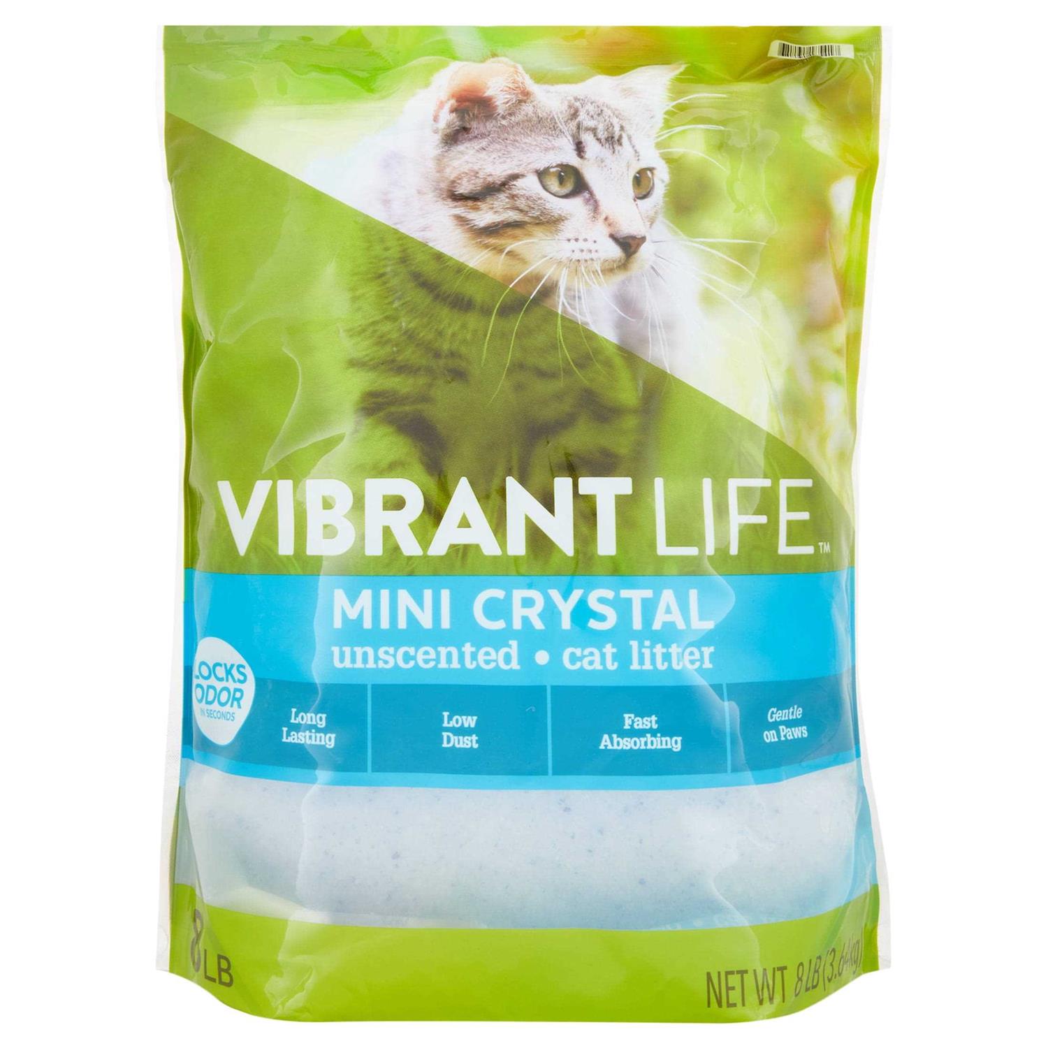 Vibrant Life Mini Crystal Unscented Cat Litter - Pet Supplies online store