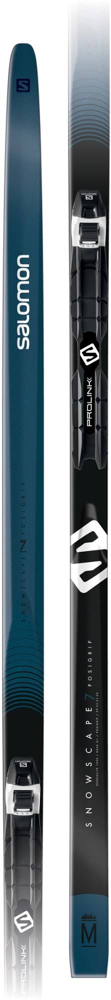 Salomon Snowscape 7 Cross-Country Skis with Prolink Bindings Black/Blue L