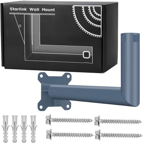 Starlink Gen 3 Mount, Starlink Roof Mount Compatible with V3 Starlink Standard Dish, Starlink Long Wall Mount Pipe Adapter, Starlink Mounting Kit, Starlink Pole Mount (Roof Mount)