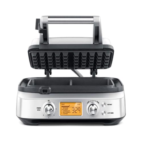 Breville Bwm620Xl The Smart Waffle Pro 2 Slice Waffle Maker Bje510Xl Stainless Steel Bje510Xl countertop griddle appliance
