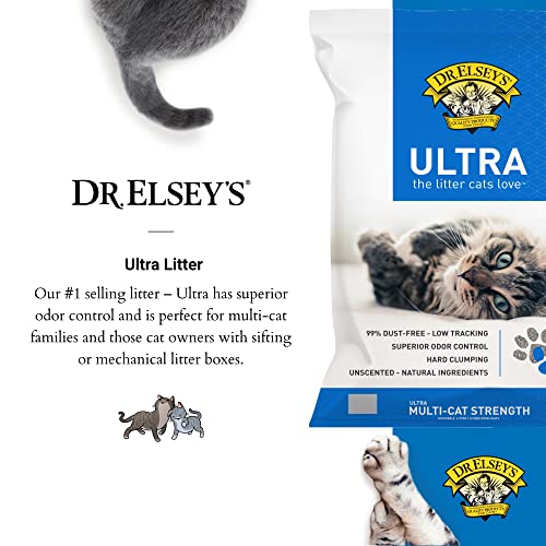 Dr. Elsey's Ultra UnScented Clumping Clay Cat Litter 40 lb. Bag