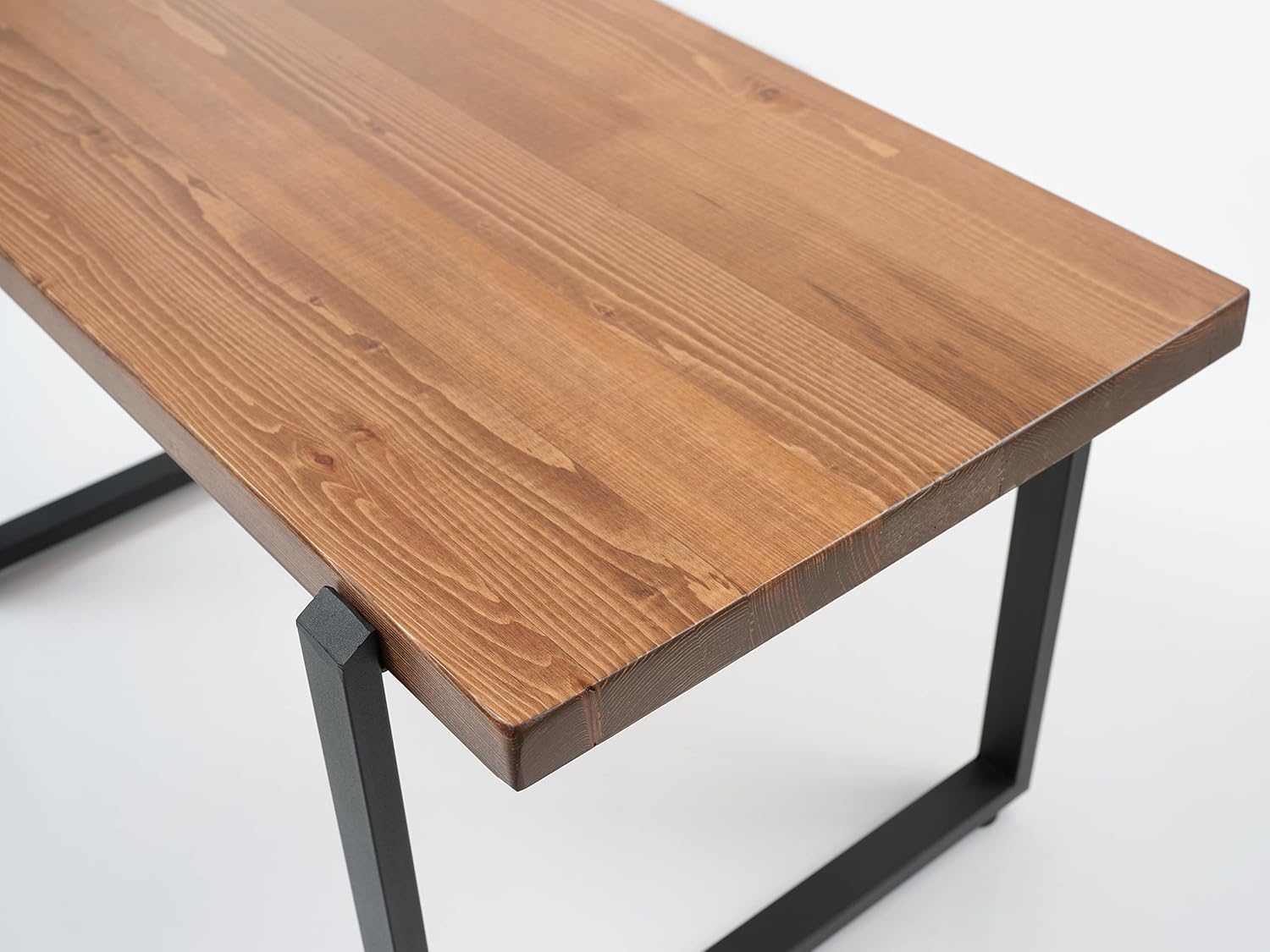 Furnish Home Store Paris 39'' Live Edge Solid Wood Rustic Coffee Cokctail Table for Living Rooms