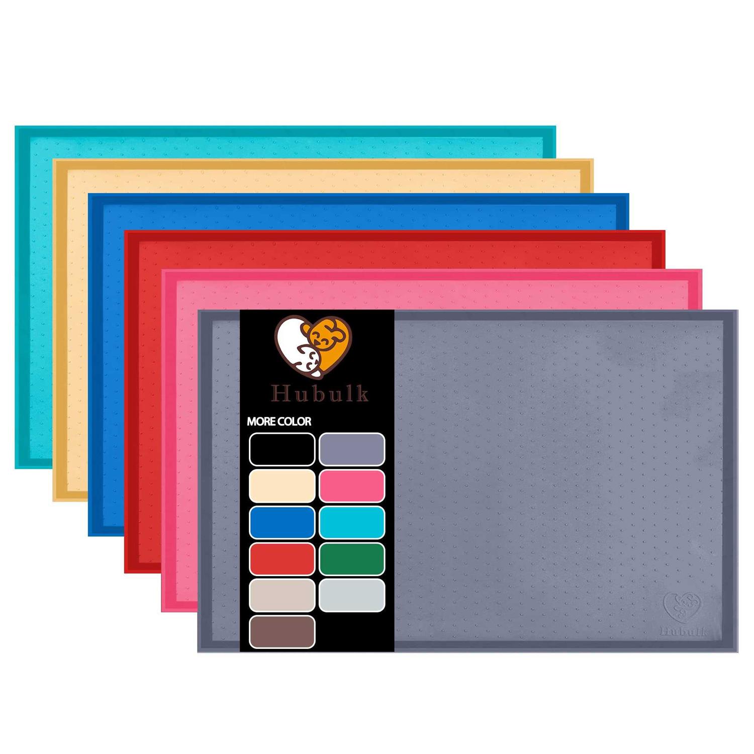 Hubulk Dog Feeding Mat,Silicone Pet Food and Water Bowl Placemat,Dishwasher - Pet Supplies online store