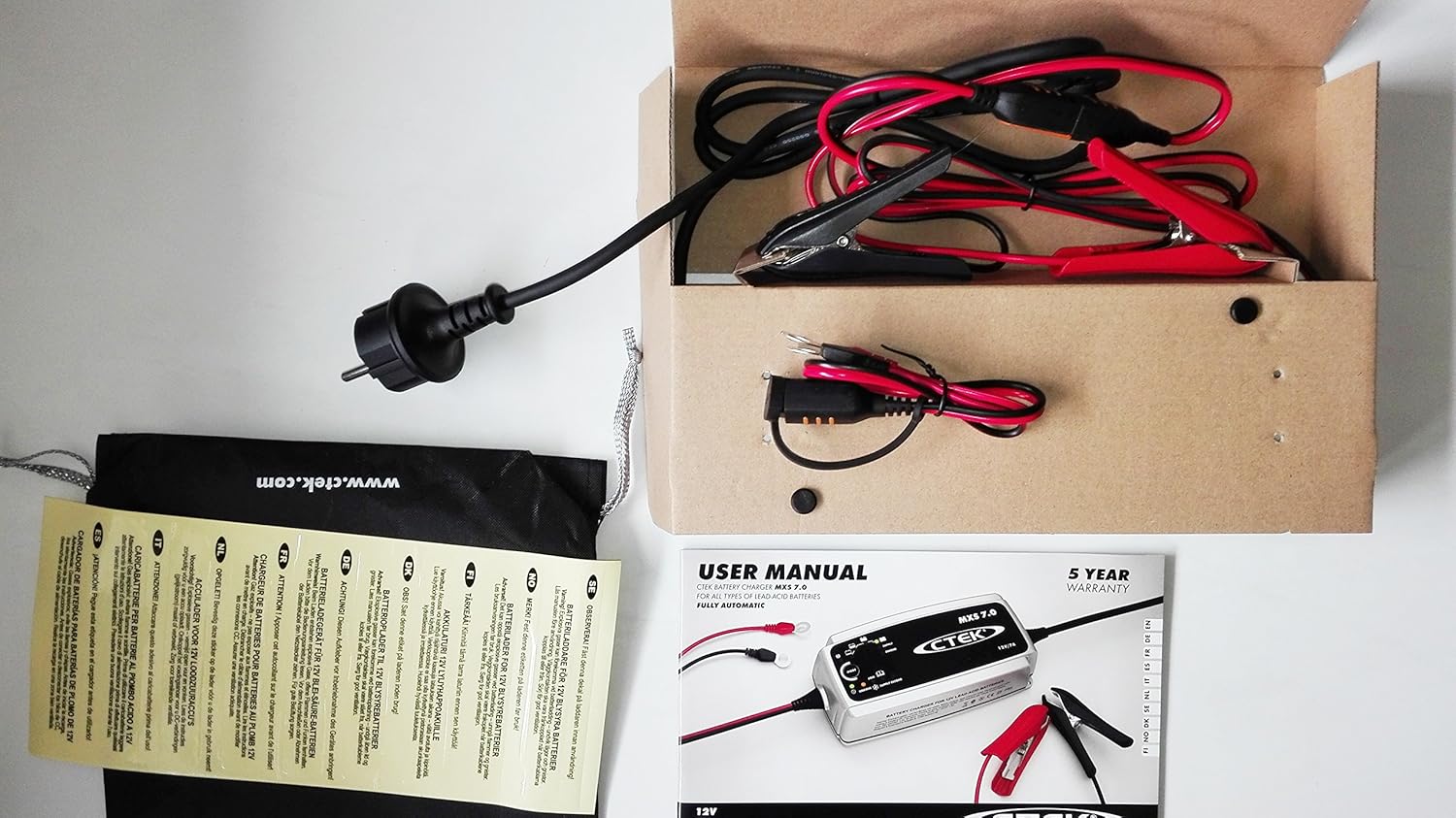 CTEK MXS 7.0 Heavy duty larger battery charger Fully automatic EU European