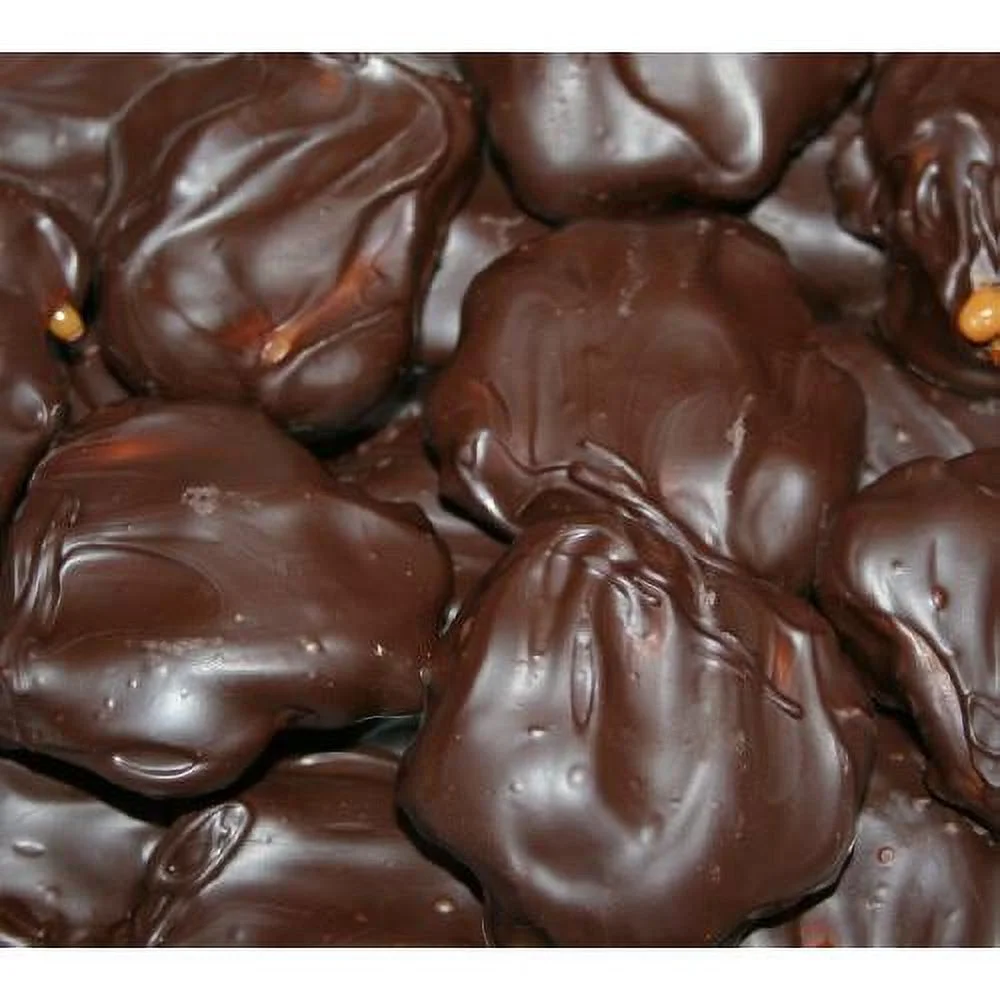 Valentine Chocolate Gift Bag (Dark Chocolate Pecan Caramel Clusters) One Full Pound