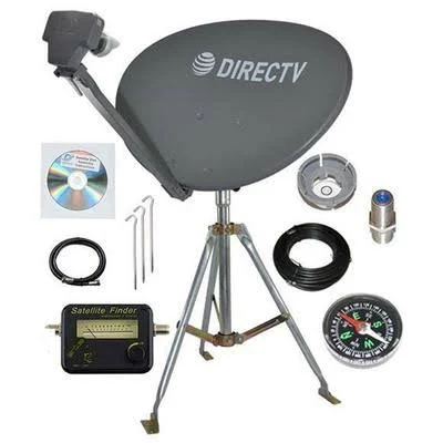 DirecTv SL3 HD Portable Satellite Dish Mobile Tripod Kit RV Tailgating Camping