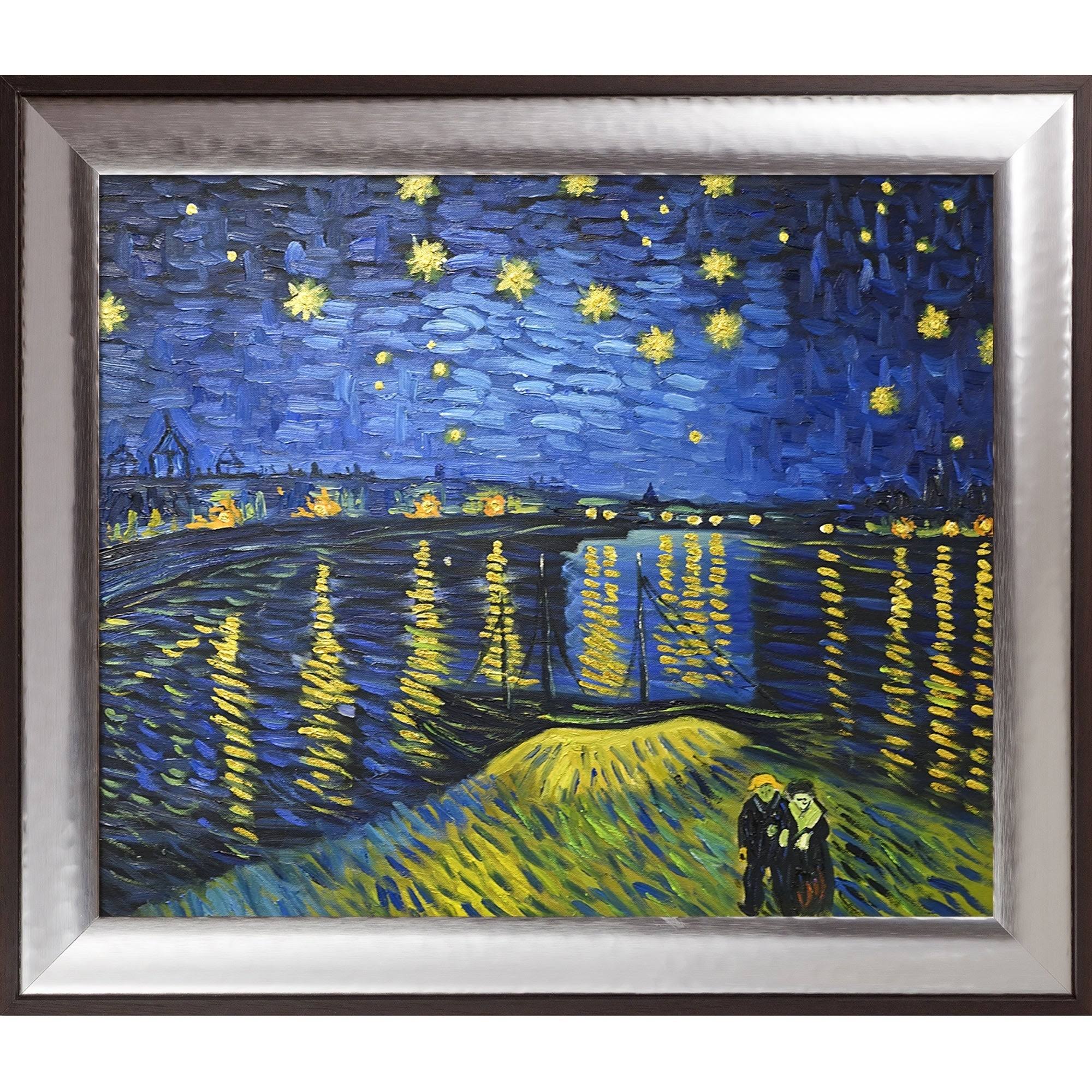 Starry Night Over The Rhone (luxury Line) Pre-Framed by Vincent Van Gogh 29.25x22x25.25x22