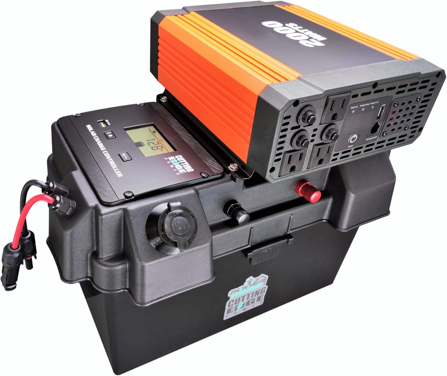 Cutting Edge Power 2,000W Solar Generator, Portable Solar Battery Box w Inverter