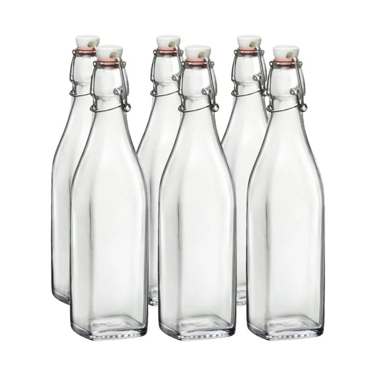 Bormioli Rocco 17oz Swing Top Glass Bottles | 6-pack