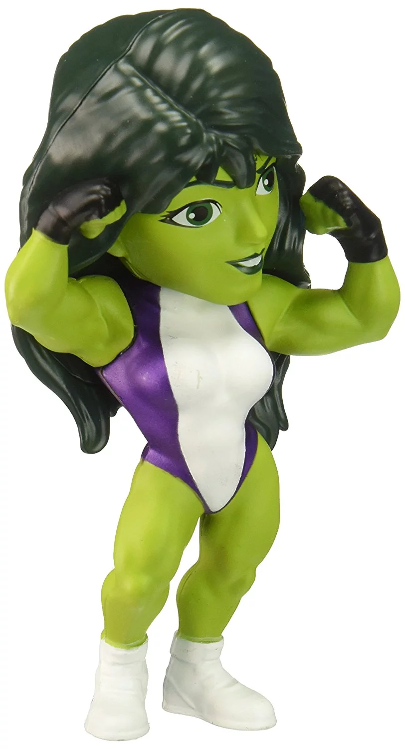 Jada Toys Metals Marvel 4' Classic Figure - She Hulk (M356) Toy Figure