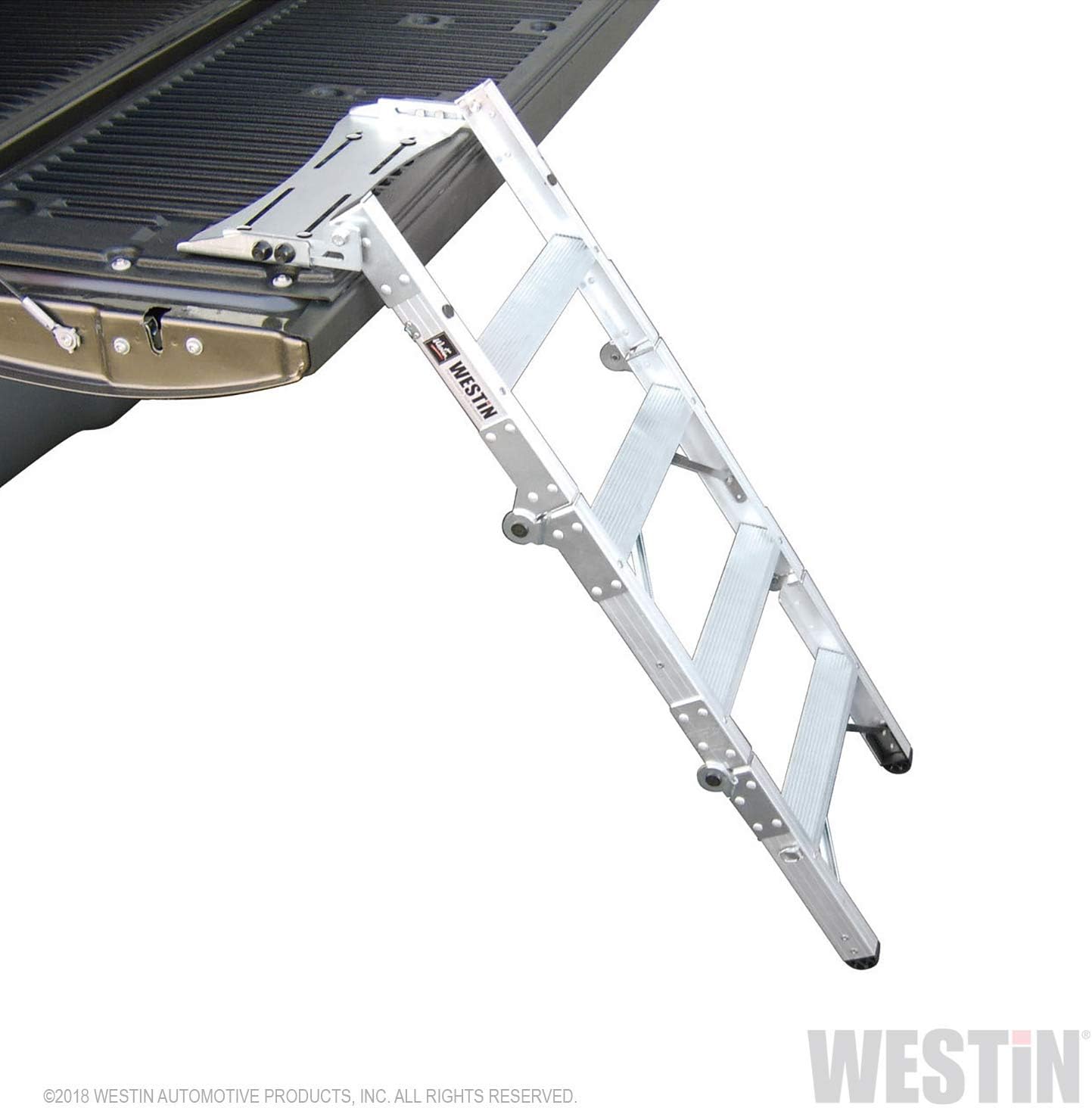Westin 10-3000 Truck-Pal Tailgate Ladder,Silver