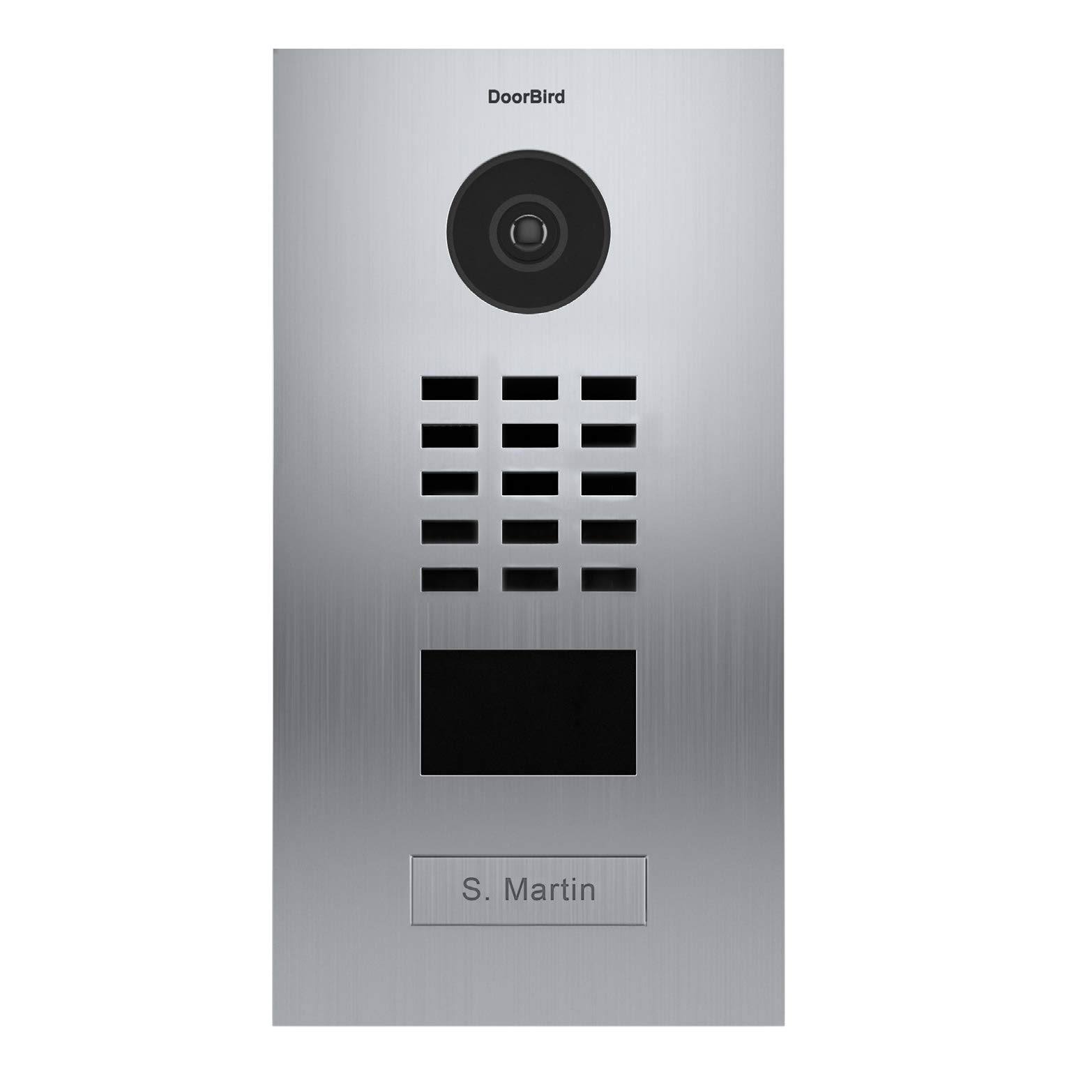 DoorBird IP Video Door Station Flush-Mounted, PoE Capable Stainless Steel D2101V