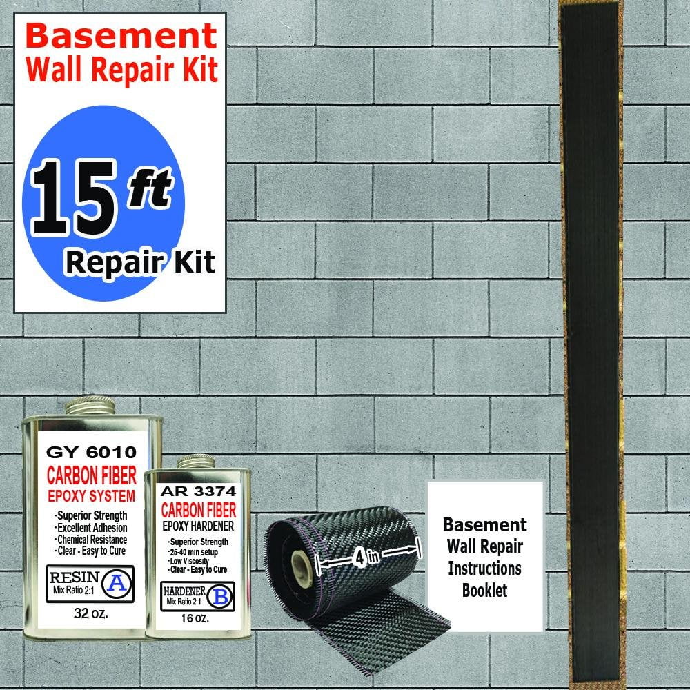 15 ft-Carbon Fiber-Basement Wall Crack Repair Kit