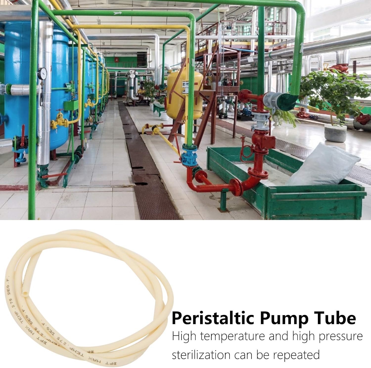 Peristaltic Pump Flexible Hose, Silicone Tubing, Replacement Vacuum Tubing for Fluid Transmission in Sensitive Processes(1 Meter)