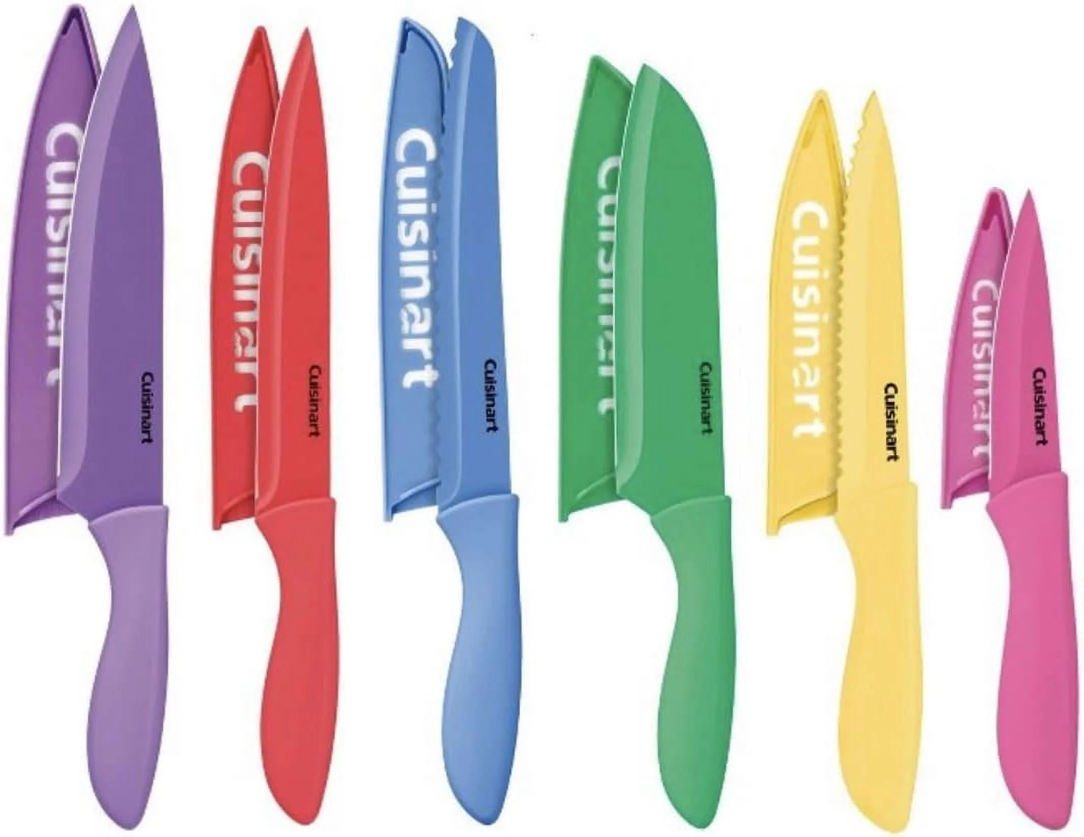 Cuisinart C55-12PC2T Advantage 12pc Ceramic-Coated Color Knife Set