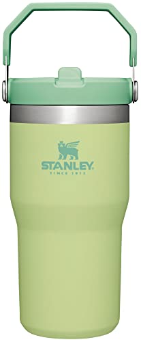 STANLEY IceFlow Stainless Steel Tumbler with Straw - Vacuum Insulated Water Bottle for Home, Office or Car - Reusable Cup with Straw Leak Resistant Flip - Cold for 12 Hours or Iced for 2 Days (Cream)