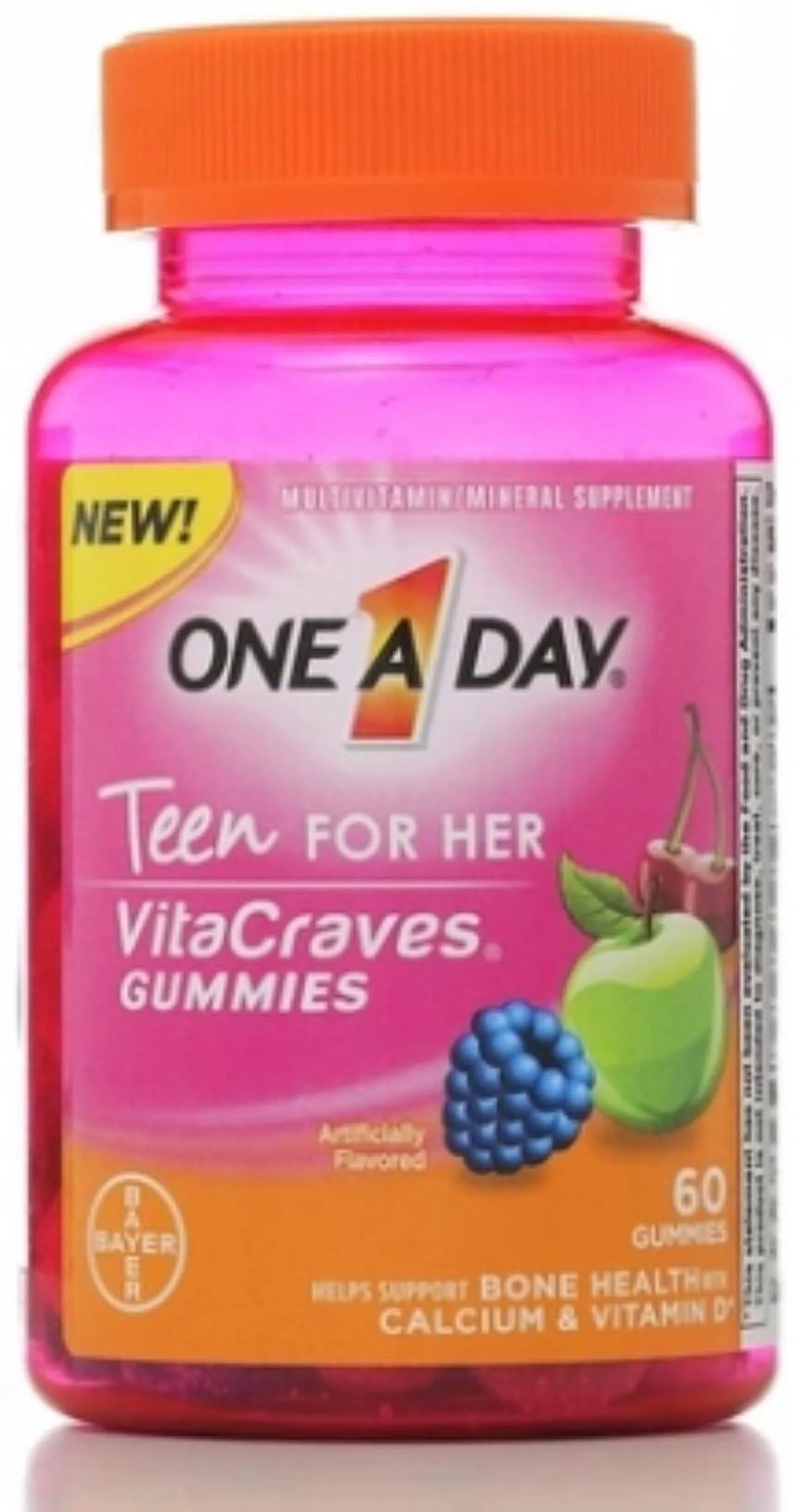 One-A-Day Vitacraves Teen for Her, 60 ea (Pack of 3)