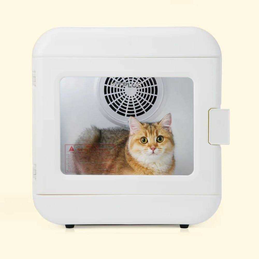 Kitplus Pet Hair Dryer Box, Ultra Quiet Blow Dryer 6L Capacity for Cats and Small Dogs - Pet Supplies online store