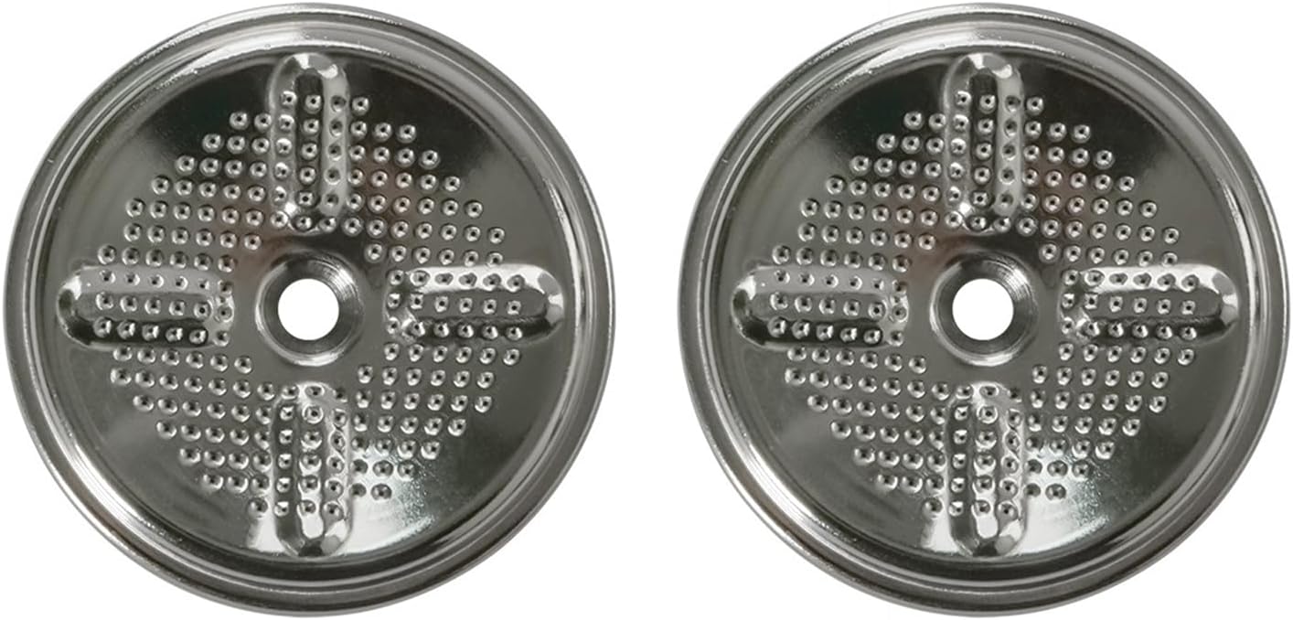Pack Of 2 Round Coffee Machine Handle Filter Coffee Filter Disc Replacement Coffee Filter Basket For Coffee Machines Stainless Steel Coffee Filter Basket