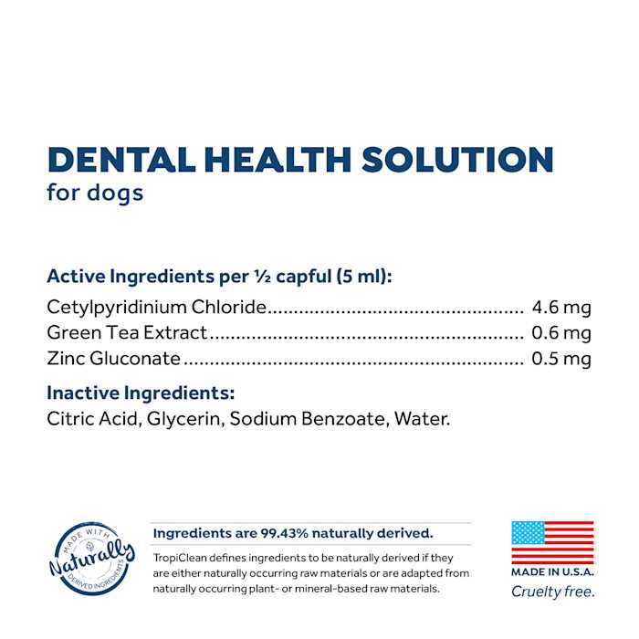 TropiClean Fresh Breath Dog Dental Health Solution - Pet Supplies online store