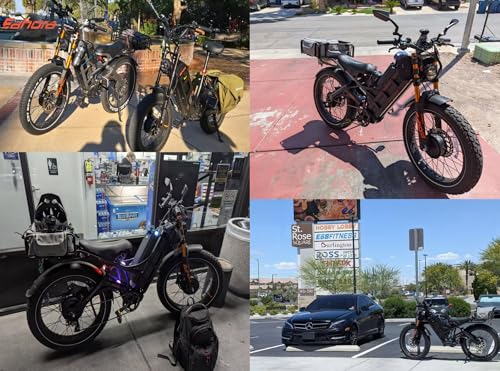 2025 Romeo Pro 3/Pro 2 Electric Bike for Adults 5000W/4000W Dual Motor E Bike 50/46MPH 60V/80Ah 52V/70AH Long Range Electric Bicycle,26 * 4.0 Fat Tire Full Suspension Electric Mountain Bike