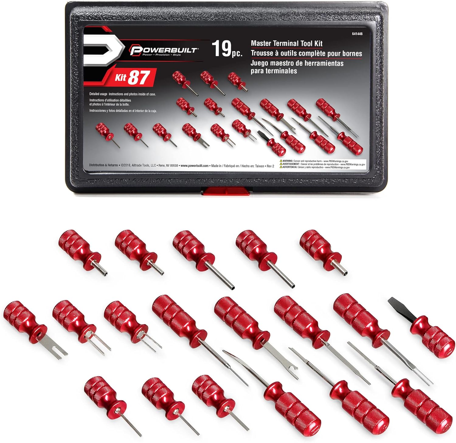 Powerbuilt 641448 Master Terminal Tool Kit - 19 Piece Pack of 2
