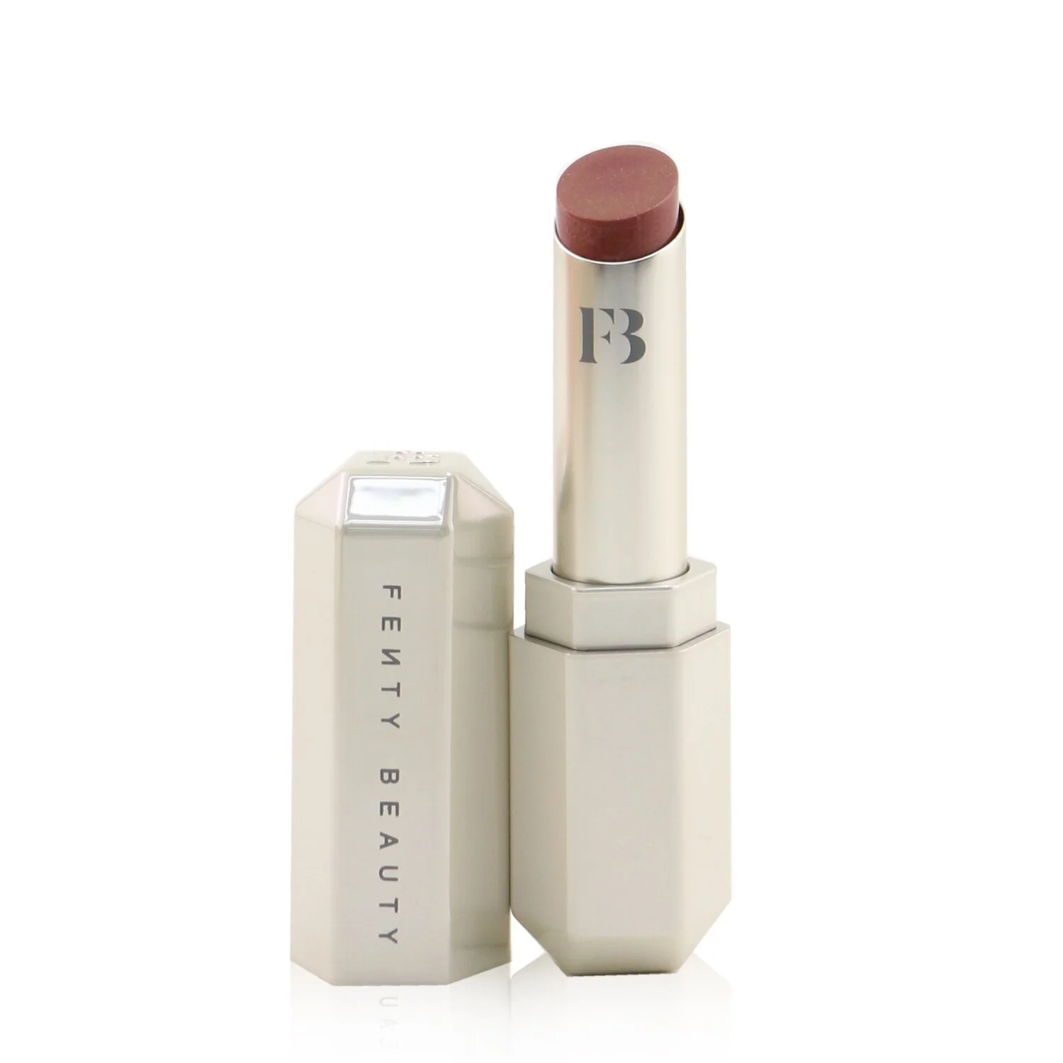 Fenty Beauty by Rihanna Slip Shine Sheer Shiny Lipstick - # 08 Cookies & Cocoa (Cocoa Berry)  2.8g/0.098oz