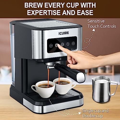 De'Longhi Dedica Style, Espresso Machine, Coffee and Cappucino Maker with Milk Frother, Metal/Stainless, EC680M, 13 x 5.9 x 12 inches