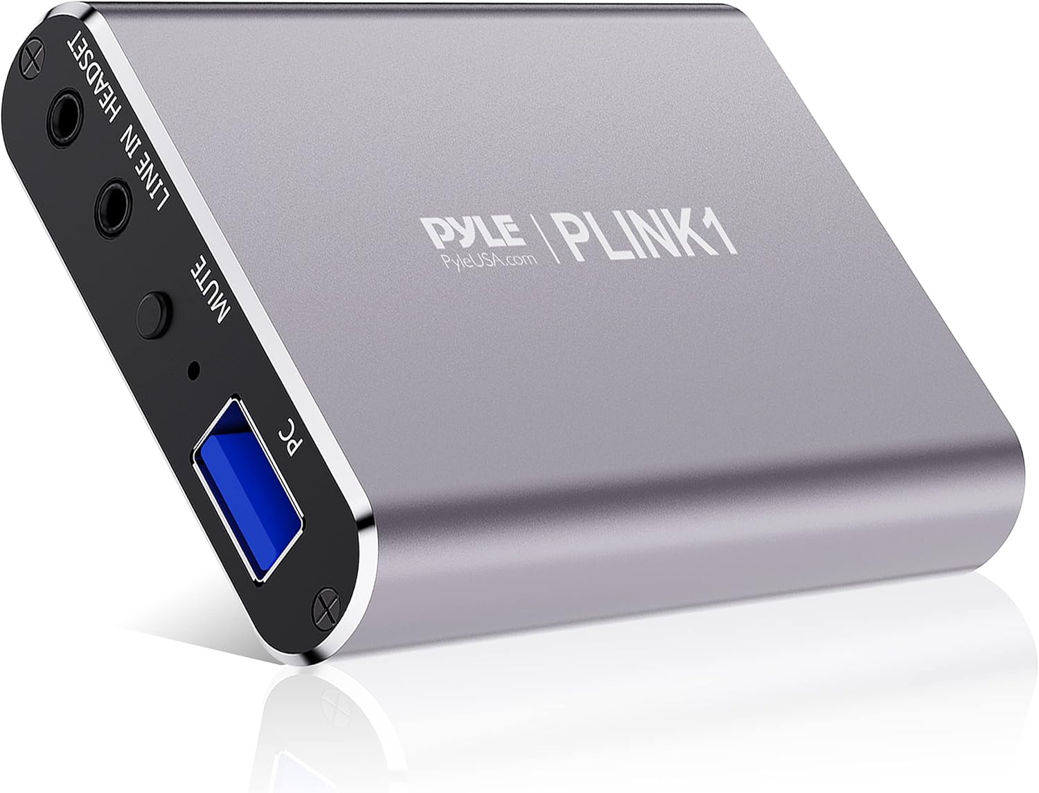 Pyle Capture Card - Full HD 1080p 4K HDMI-to-USB Audio-Video Via DSLR Camcorder Action Cam, Ultra Low Latency, Record to Computer for Gaming, Streaming, Conference or Live Broadcasting - PLINK1 Pack of 2
