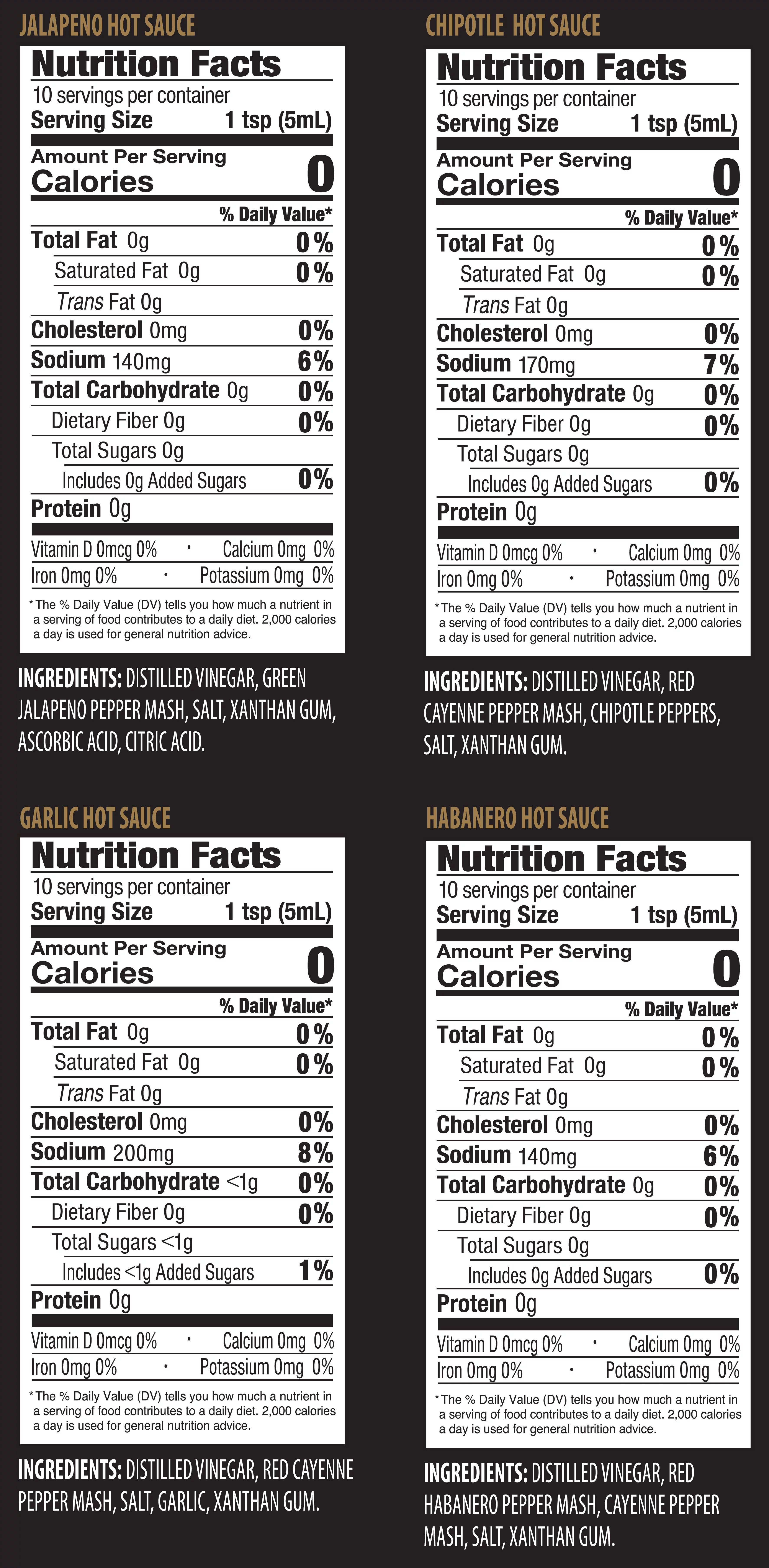 The Culinary Pepper Co. Limited Edition 4 Pack Hot Sauce Gift Set, 6.8 fl oz, 1 ct