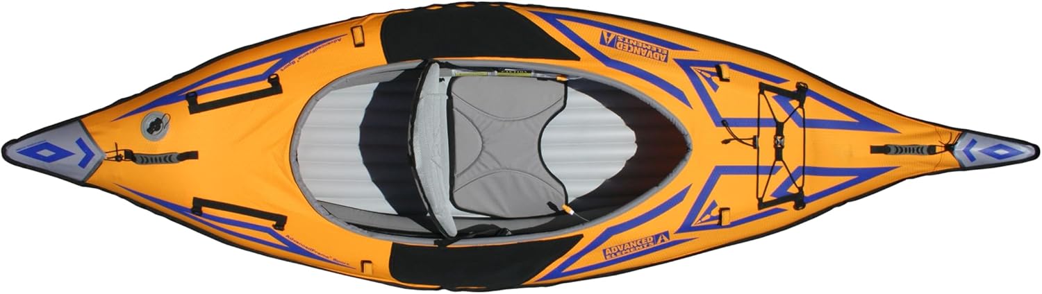Advanced Elements AdvancedFrame Sport Inflatable Kayak - AE1017-O Lightweight Day Touring Kayak with Bag and Pump - 10' 5