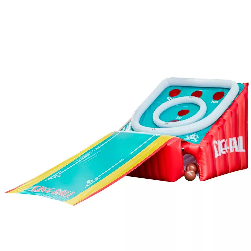 Skee Ball Game for Kids and Adults, Giant Inflatable Game, Arcade Game for Home, Includes 4 Balls