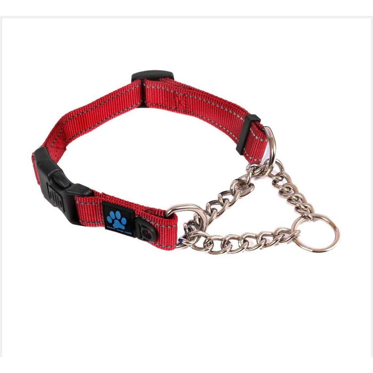 Max and Neo Stainless Steel Chain Martingale Collar We Donate a Collar to a Dog Rescue for Every Collar Sold - Pet Supplies online store