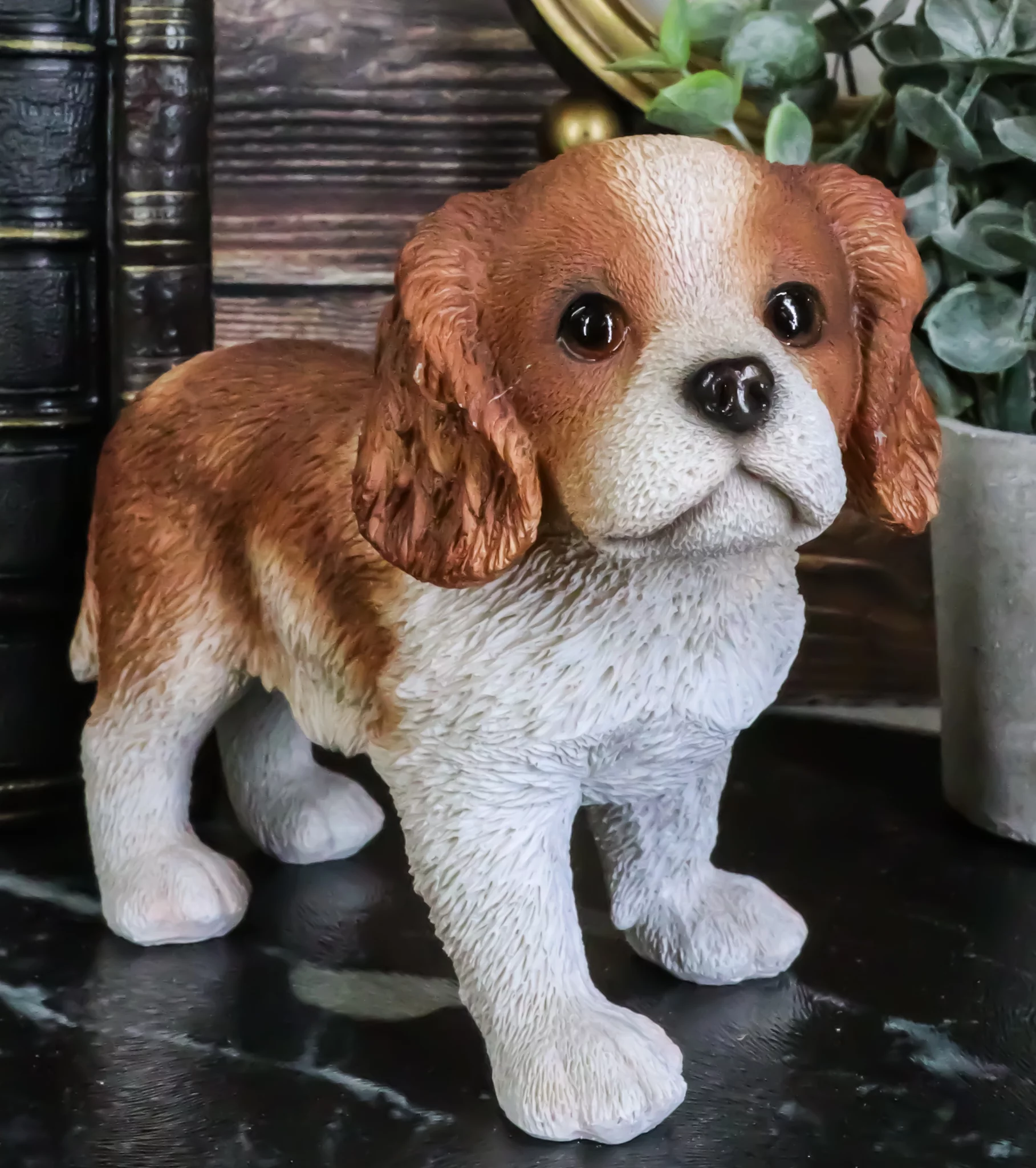 Ebros Adorable Cavalier King Charles Spaniel Puppy Dog Breed Statue 6.25
